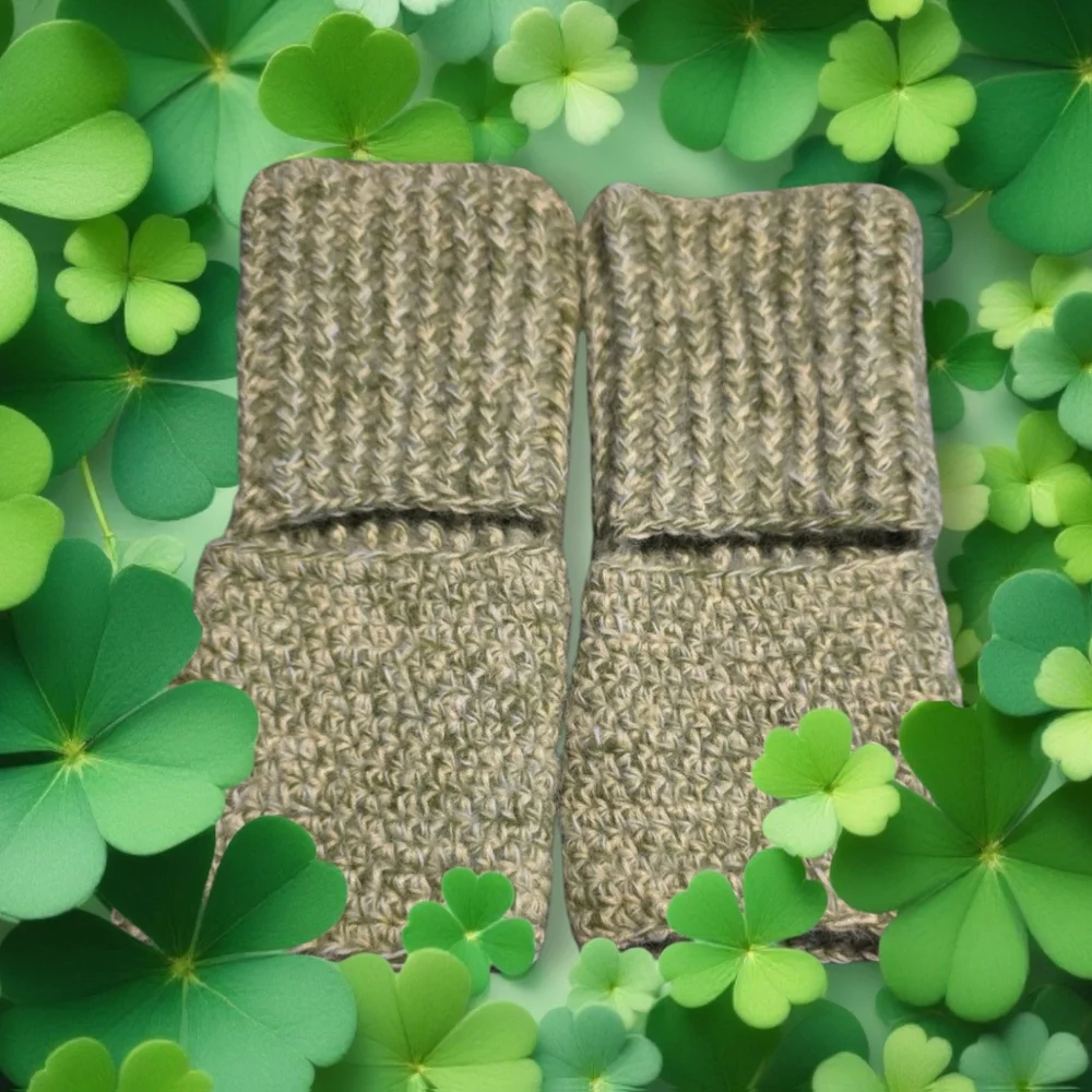 HAND CRAFTED Yoga Socks HANDMADE  Crochet Double Threads of Yellow Green White
